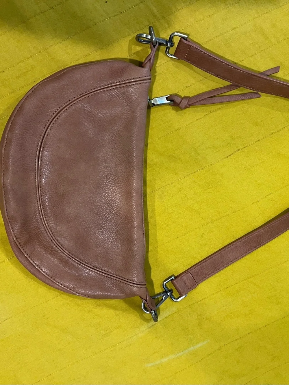 Classic Brown Leather Bag - Women's Shoulder Purse